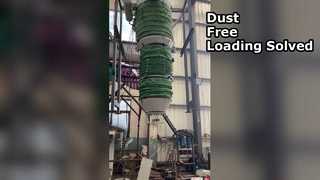 Scivolo di carico senza polvere, scivolo telescopico con filtro antipolvere integrato